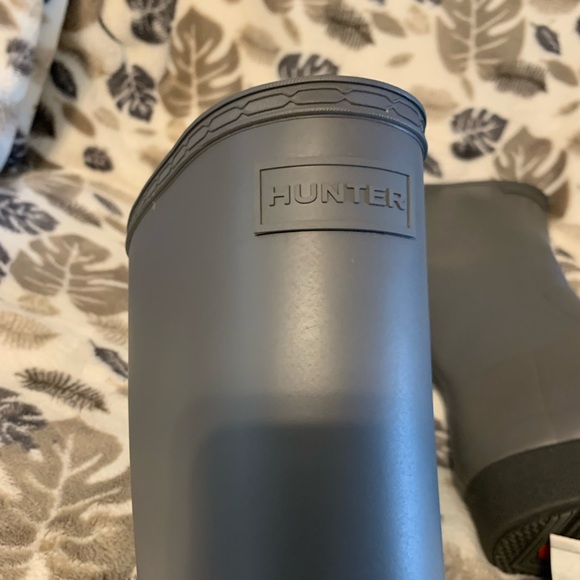 Hunter Refined Creeper Tall Rain Boots in Stratus - Picture 7 of 13